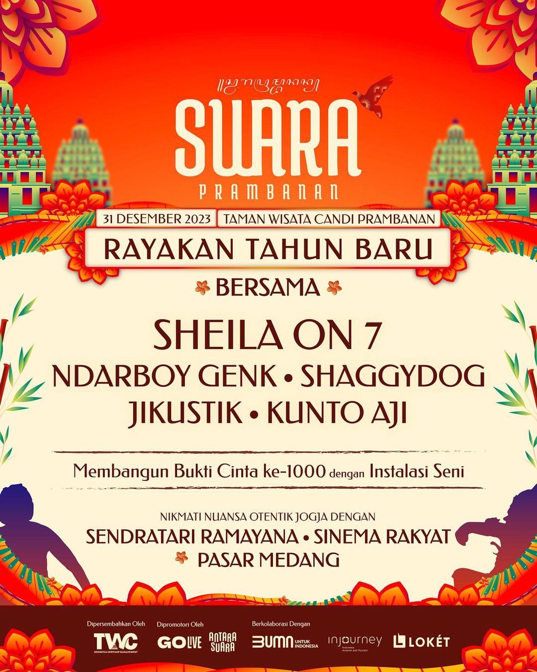 10 Konser Malam Tahun Baru 2024 Ada Dewa 19 Hingga Sheila On 7