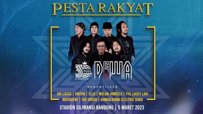 Konser pesta rakyat Dewa 19 di Bandung