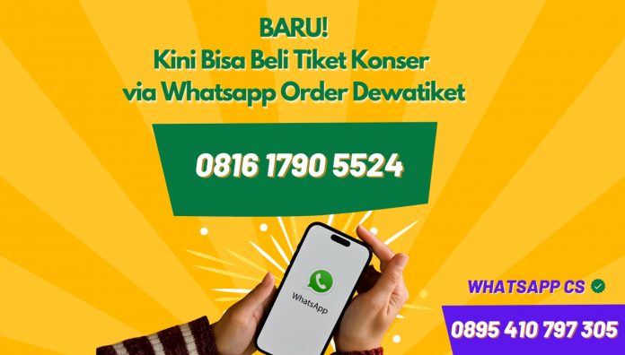 beli tiket konser via WhatsApp