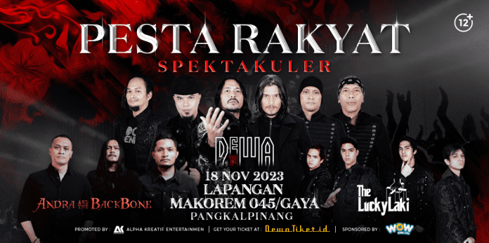 Konser Pesta Rakyat Spektakuler Pangkalpinang: Line Up dan Harga Tiket