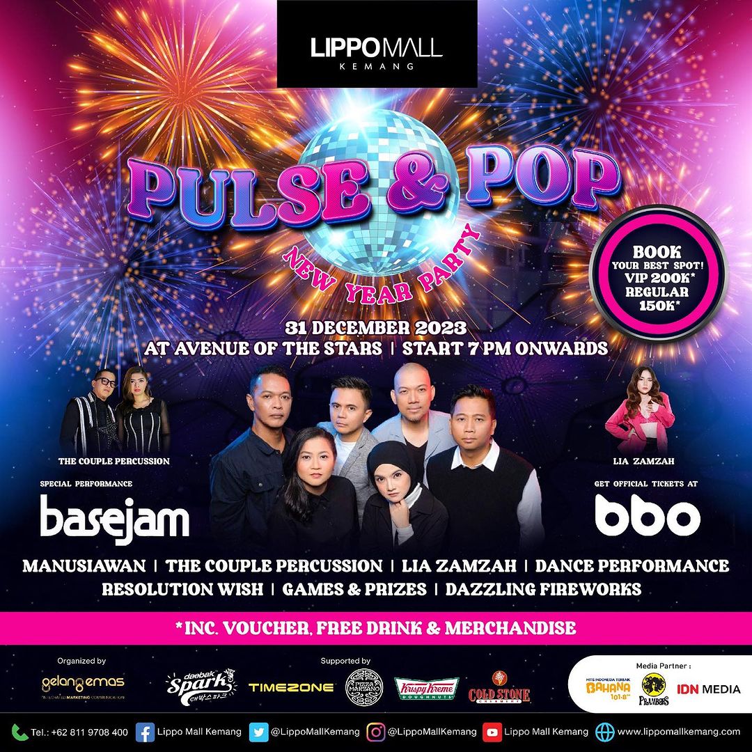 Konser Malam Tahun Baru 2024, Pulse and Pop New Year Party