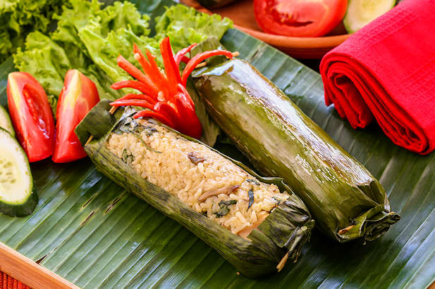 Makanan khas Sunda, Nasi Bakar